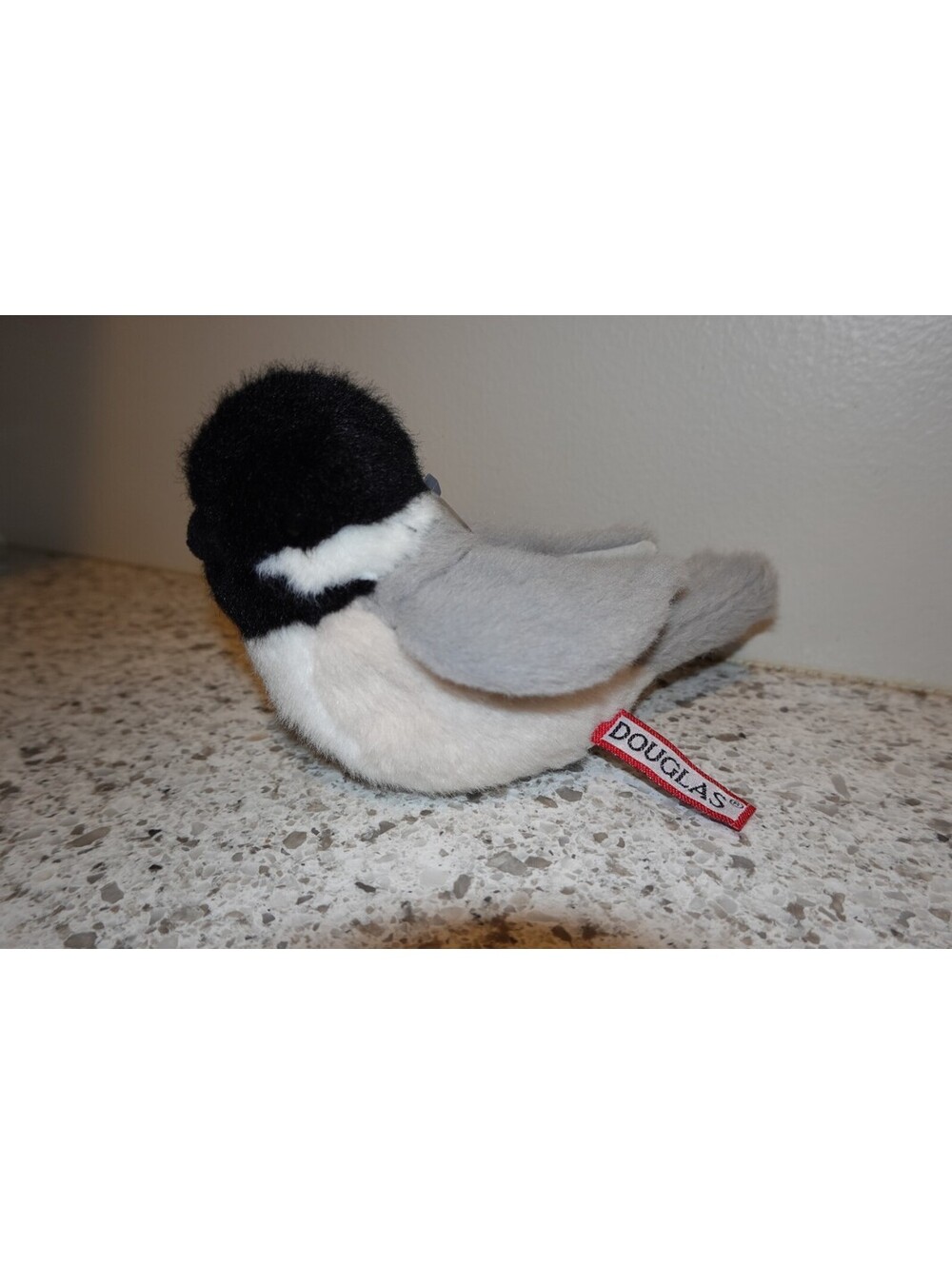 Chipper 7" Chickadee Douglas Plush Bird Stuffed Animal Black Capped Willow Tit